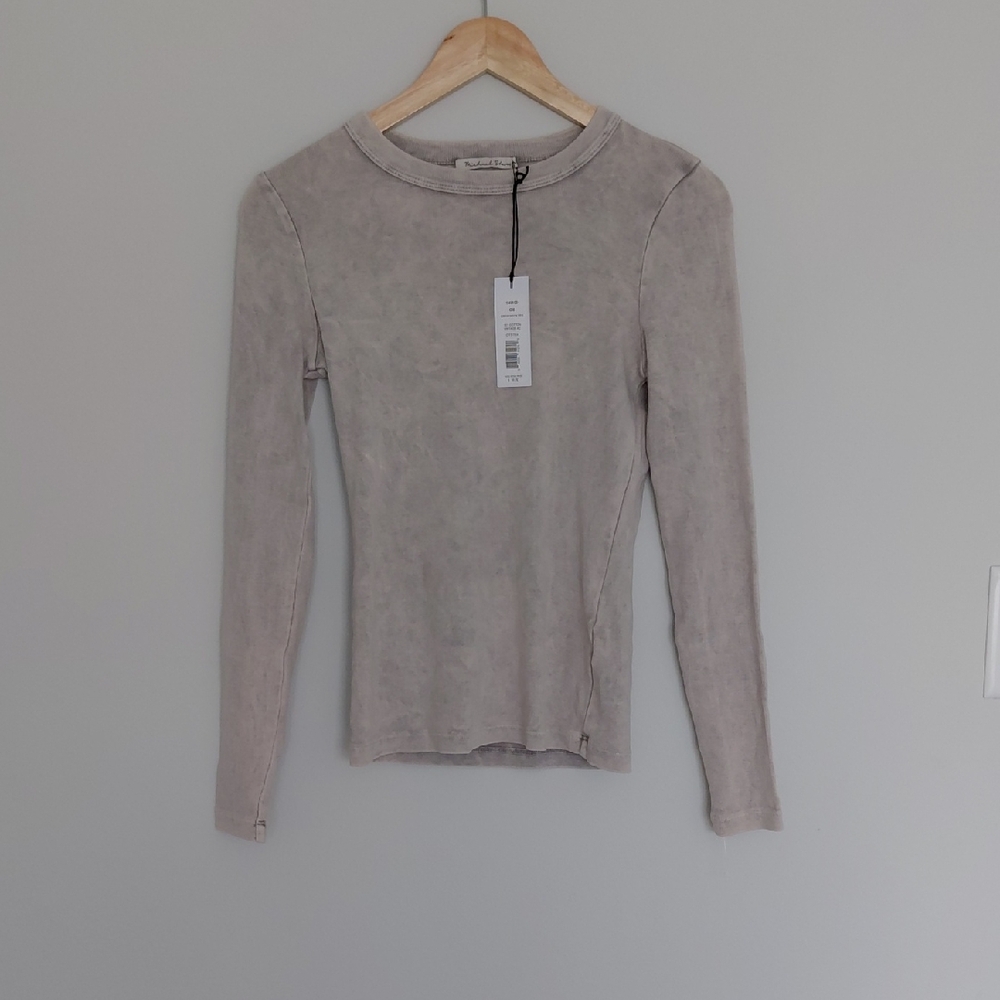 Michael Stars Ash Gray Long Sleeve Top